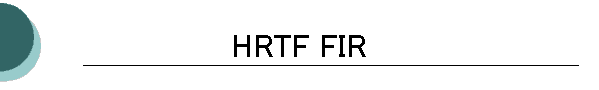 HRTF FIR